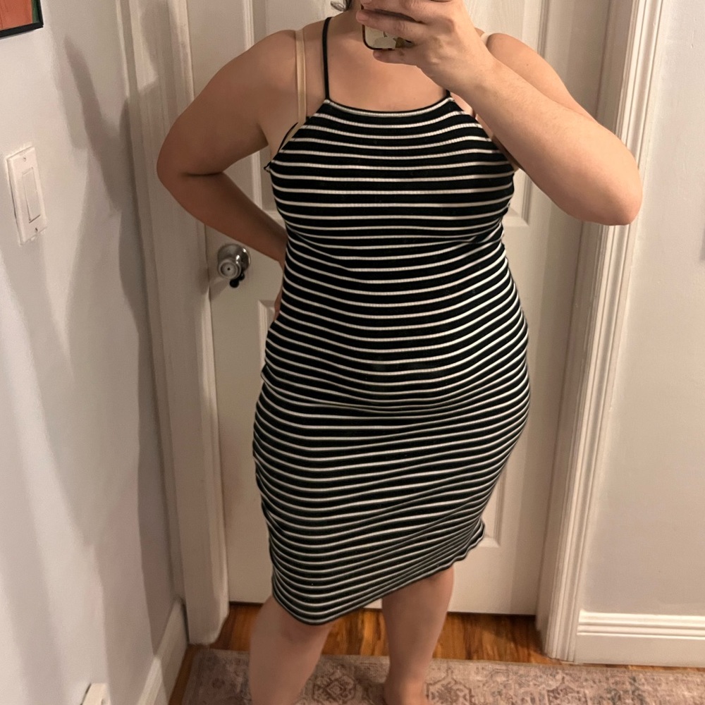 Stripes Midi Dress